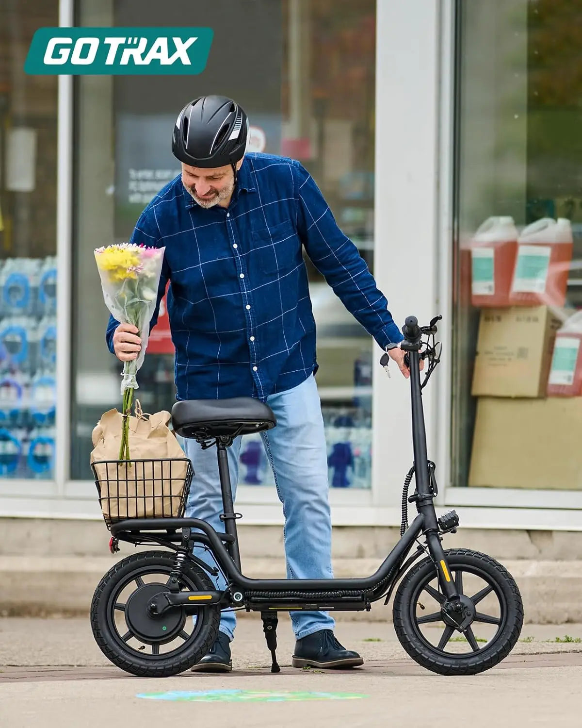 Electric Scooter with Seat  16-25miles Range, 15.5-20mph Power