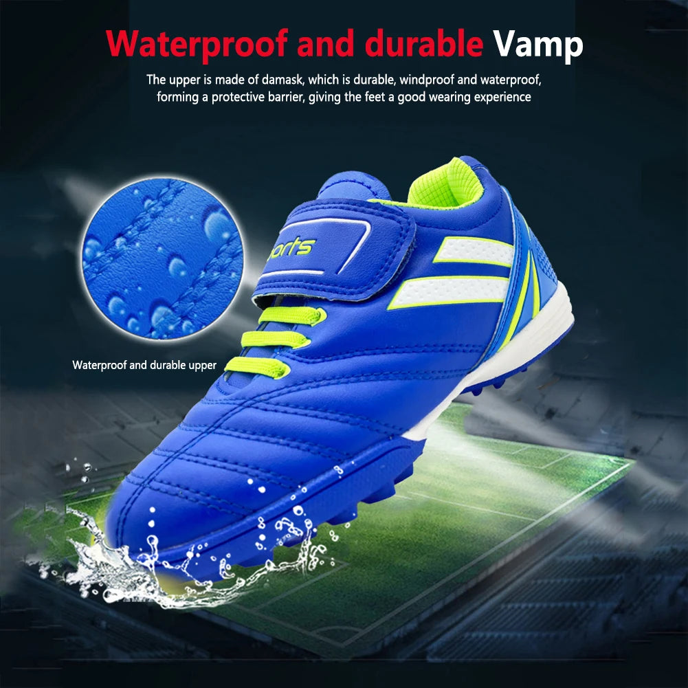 Youth Anti-Slippery Soccer Cleats Breathable Artificial Grass