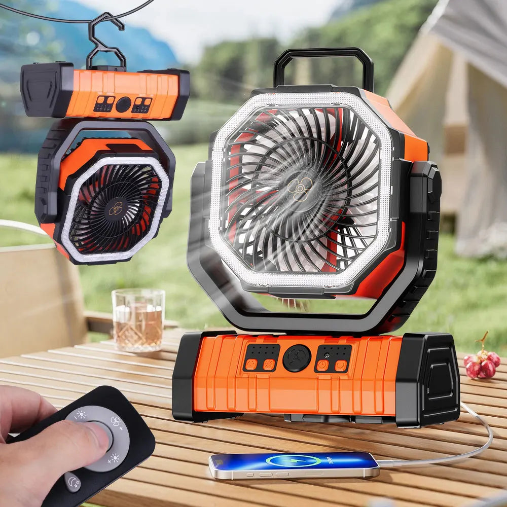 Portable Outdoor Camping Fan USB Rechargable