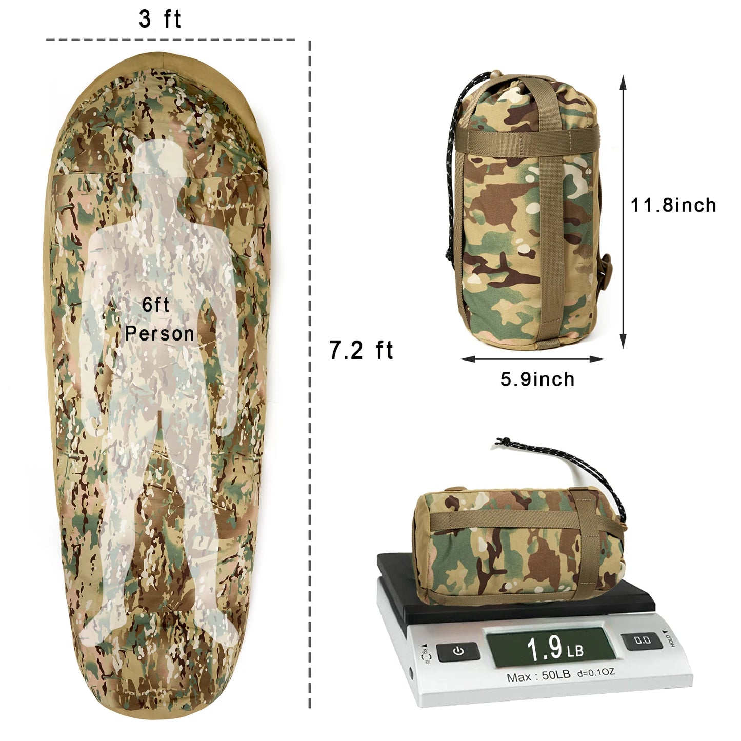 Military Style Light weight Sleeping bag