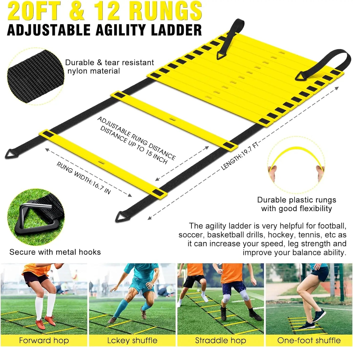 Kids Backyard Soccer Goal Training Equipment