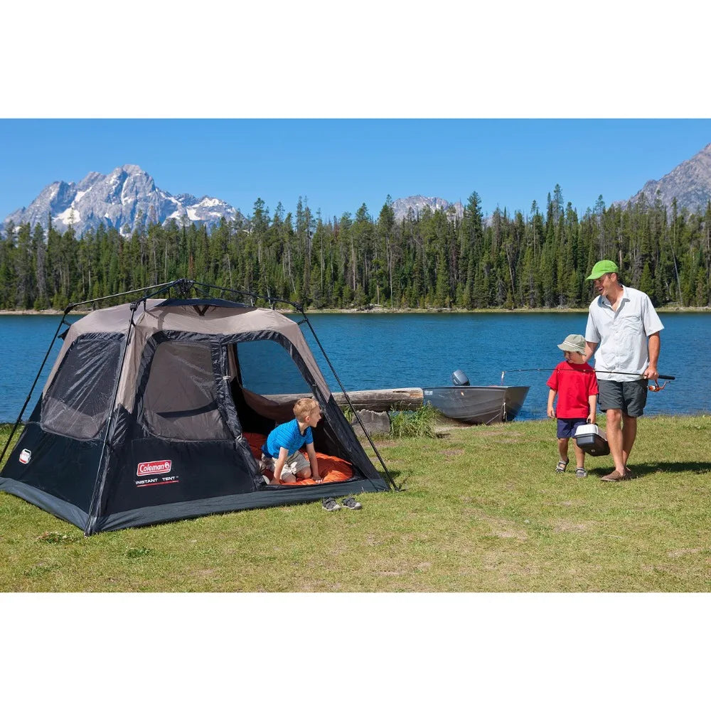 Coleman Camping Tent, 4 Person Weatherproof Tent