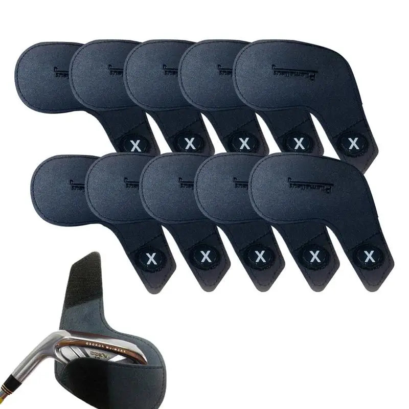 10pcs/set Golf Headcover Iron Covers Waterproof