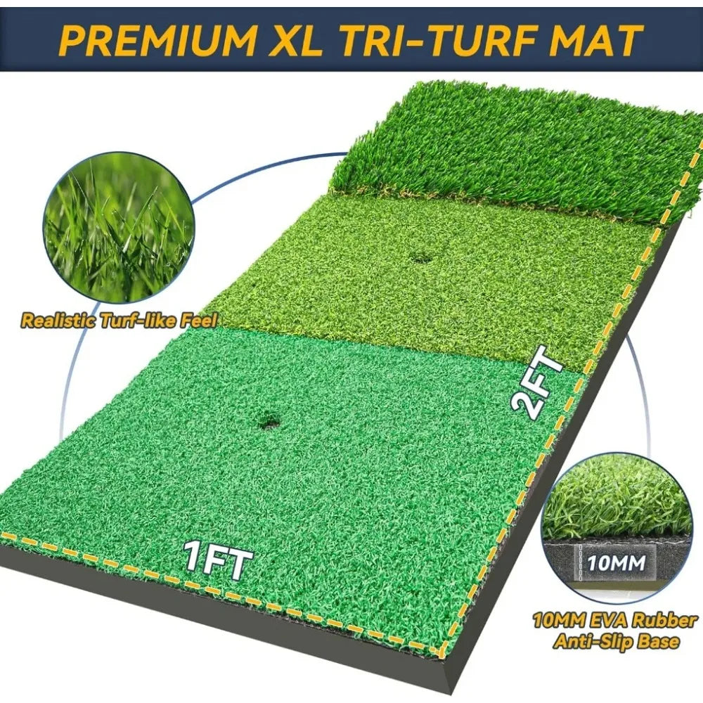 10x7ft Golf Practice Net with Golf Mat,