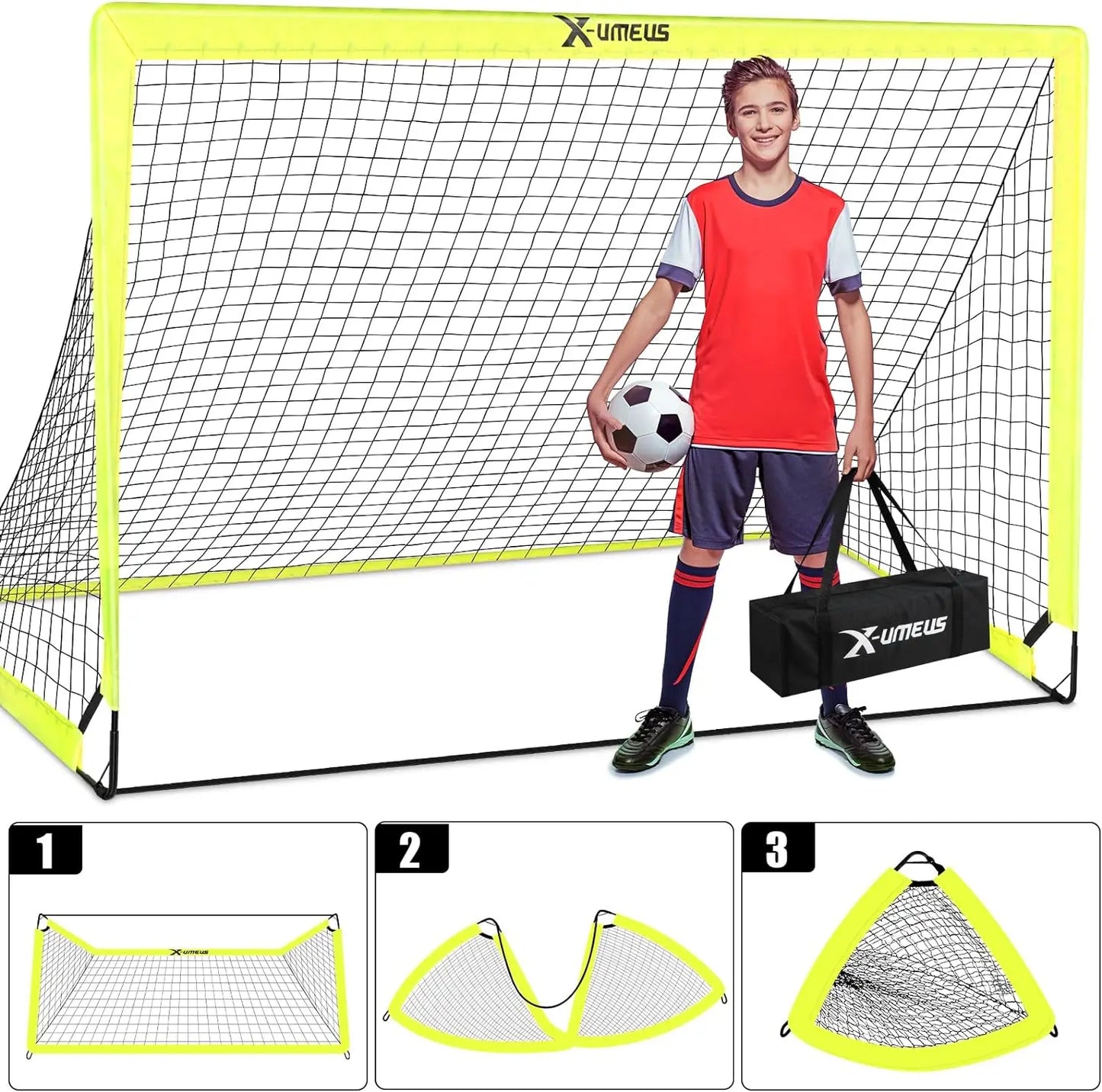 Kids Backyard Soccer Goal Training Equipment